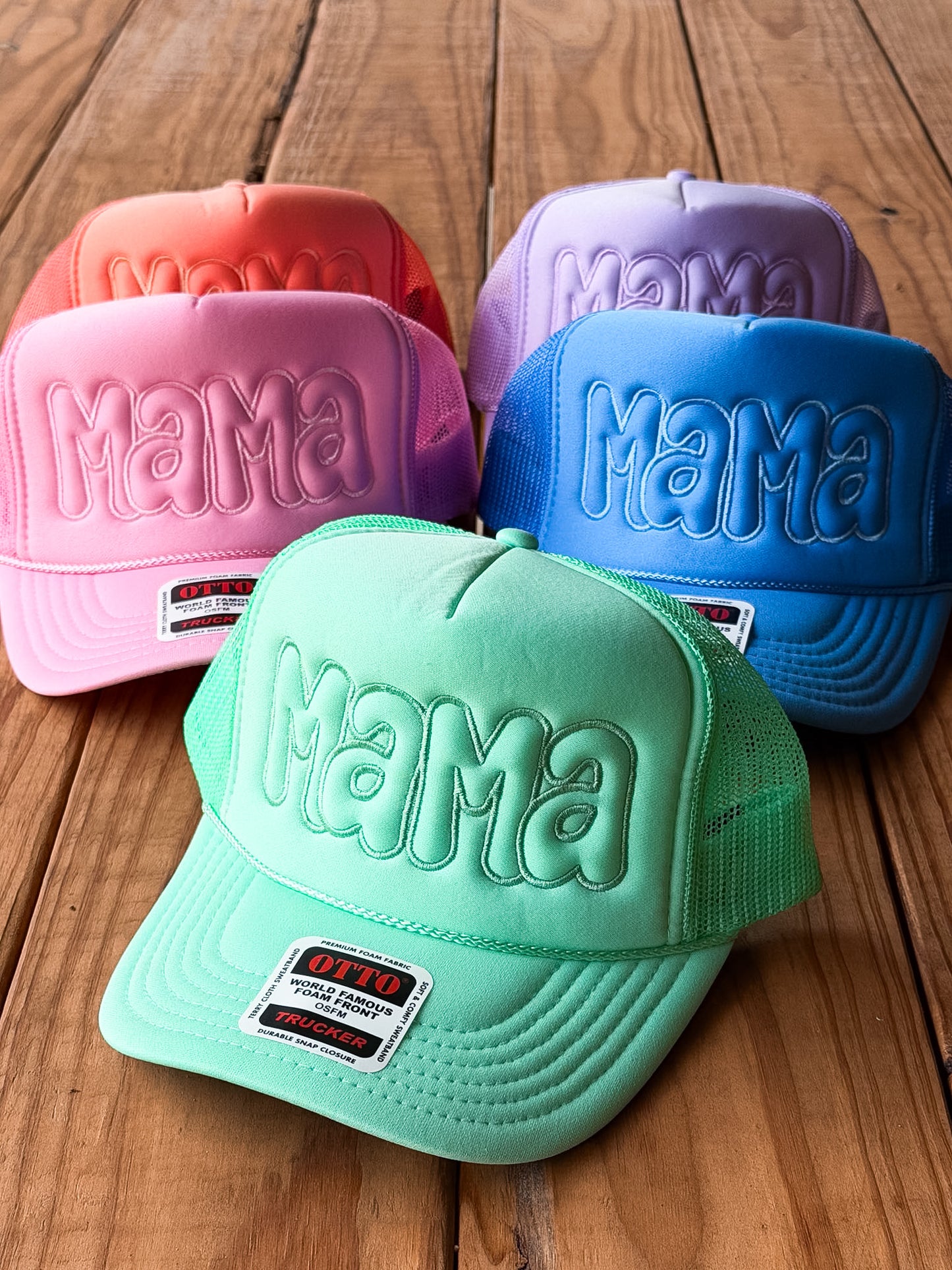 Mama Puff Embroidered Foam Trucker Hat
