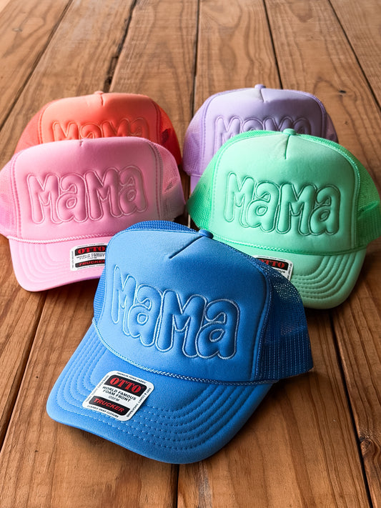 Mama Puff Embroidered Foam Trucker Hat