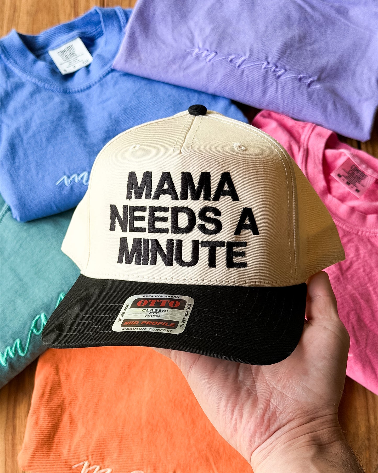 Mama Needs A Minute | Embroidered Trucker Hat