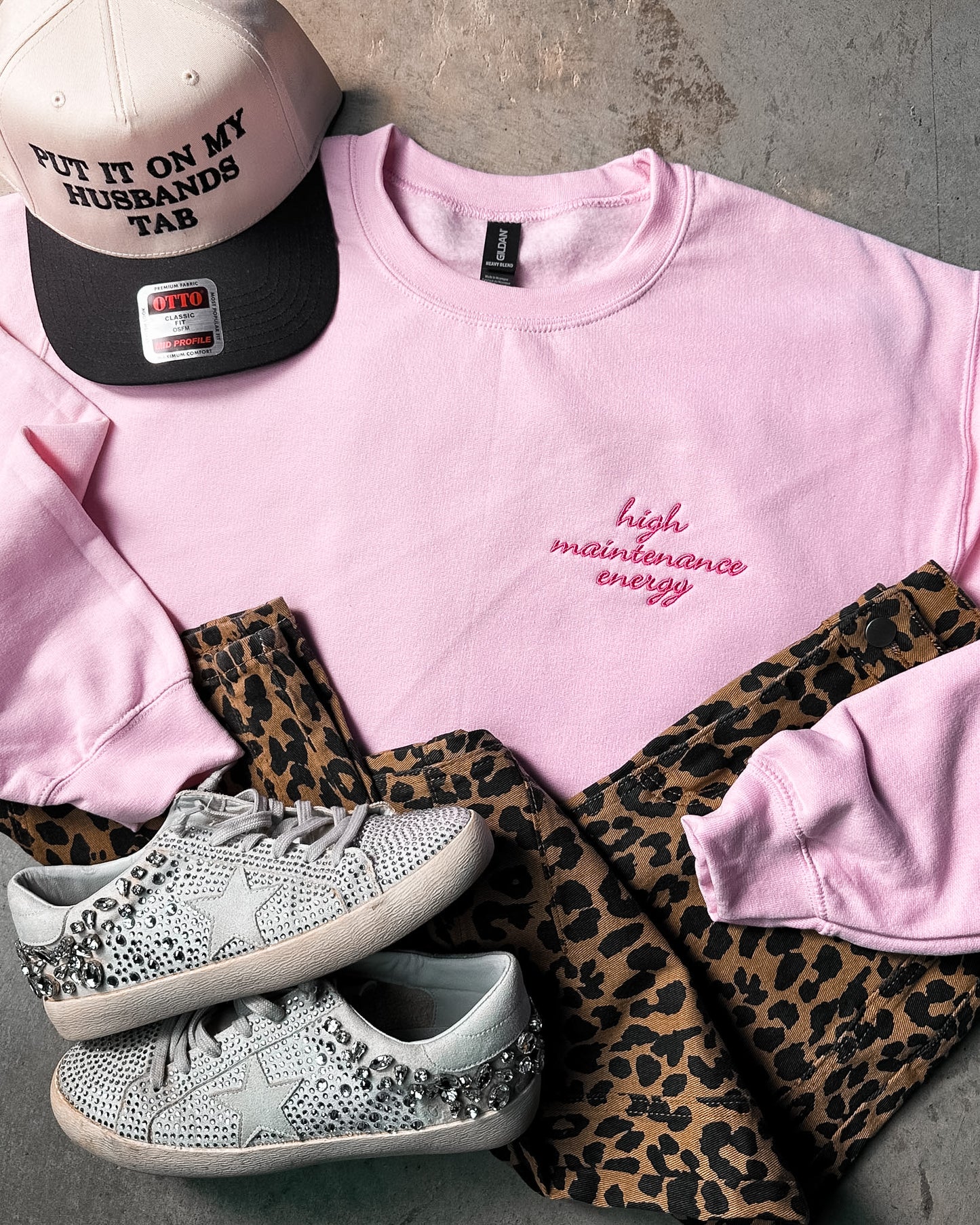 High Maintenance Energy Embroidered Sweatshirt