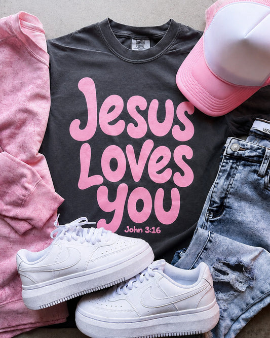 Jesus Loves You Tee | Faith Graphic Shirt