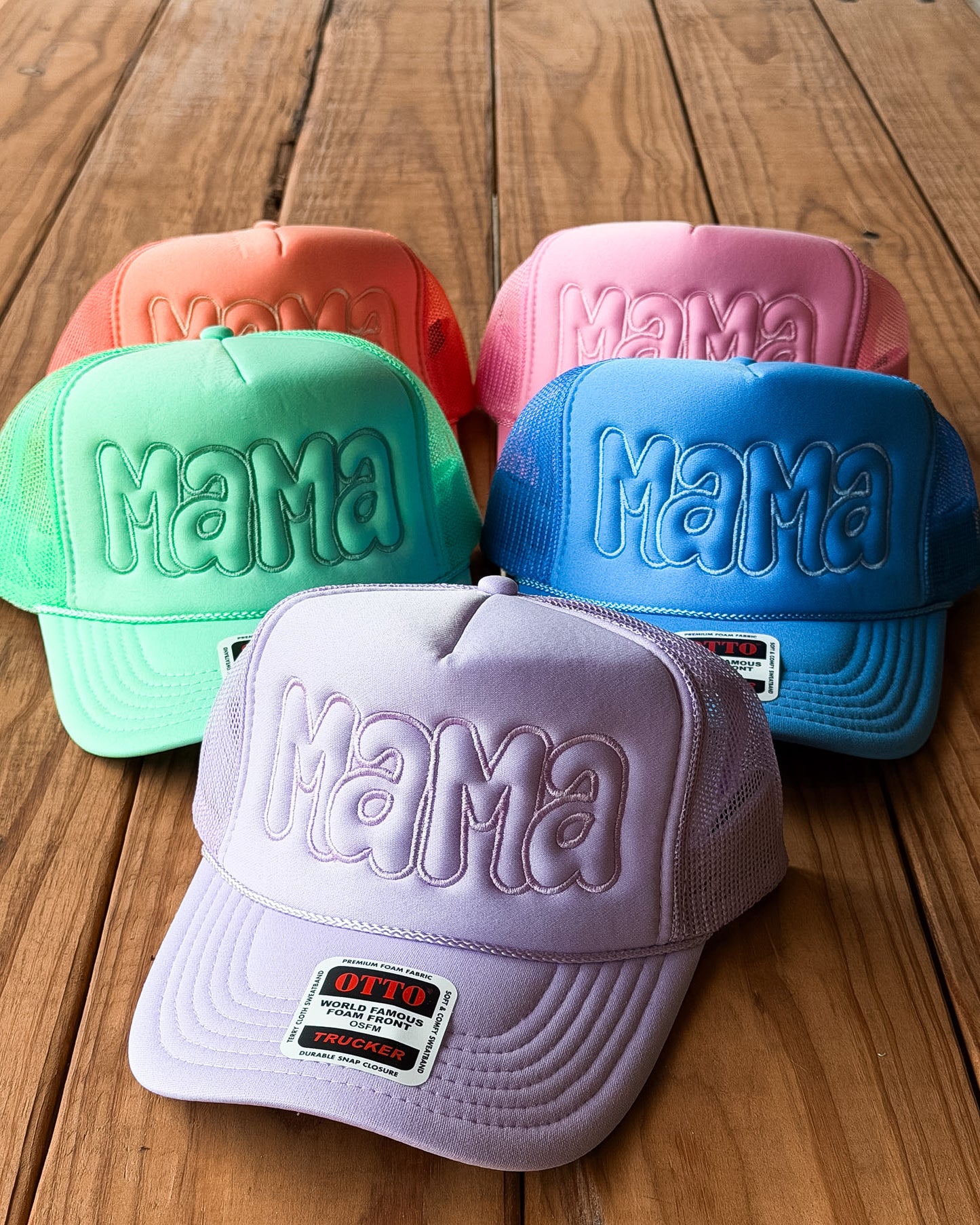 Mama Puff Embroidered Foam Trucker Hat