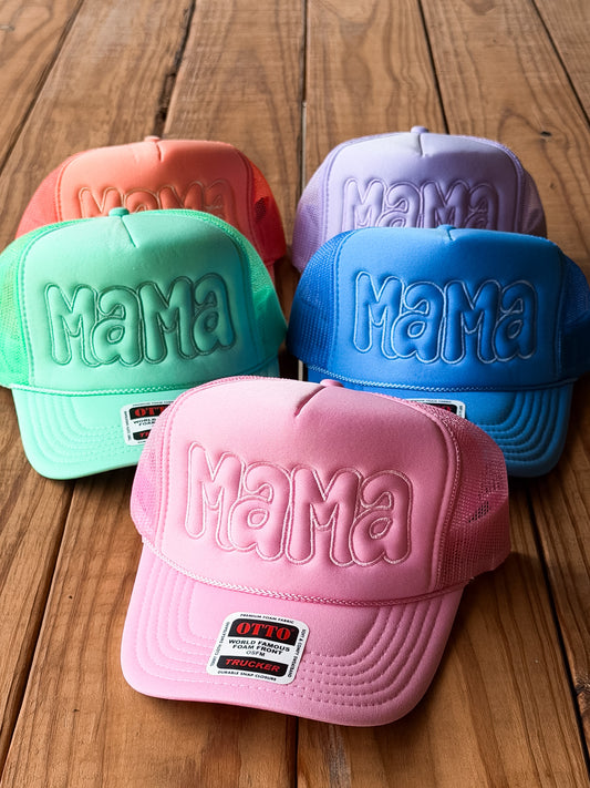 Mama Puff Embroidered Foam Trucker Hat