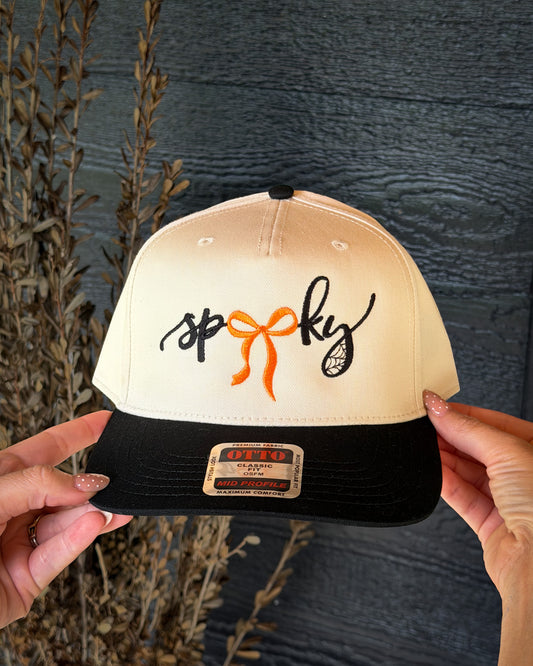 Spooky Bow Embroidered OTTO Snapback Hat