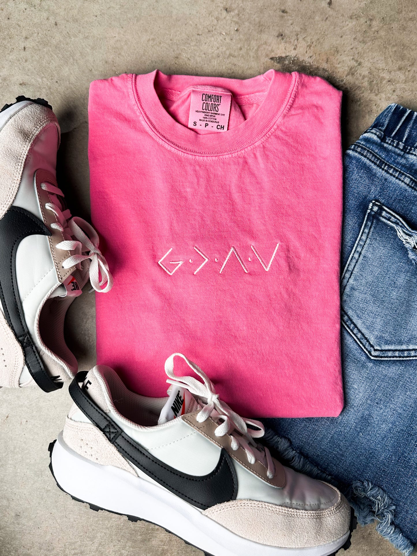 God Is Greater Than Highs & Lows Embroidered Tee