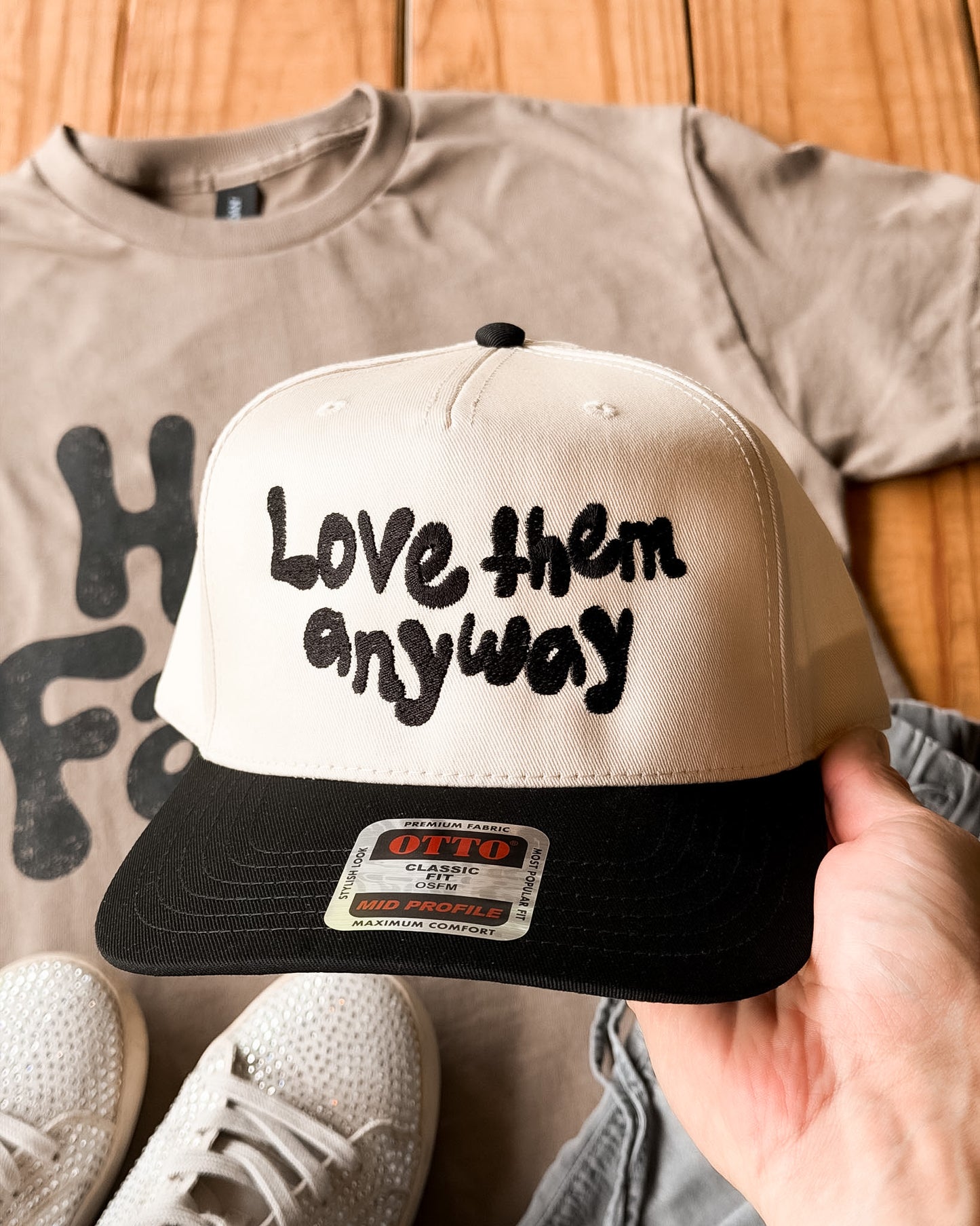 Love Them Anyway | Embroidered Trucker Hat