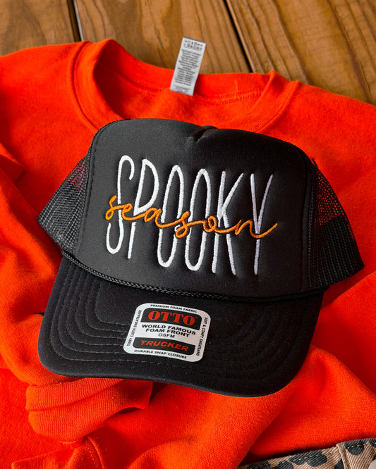 Spooky Script Embroidered OTTO Foam Trucker Hat