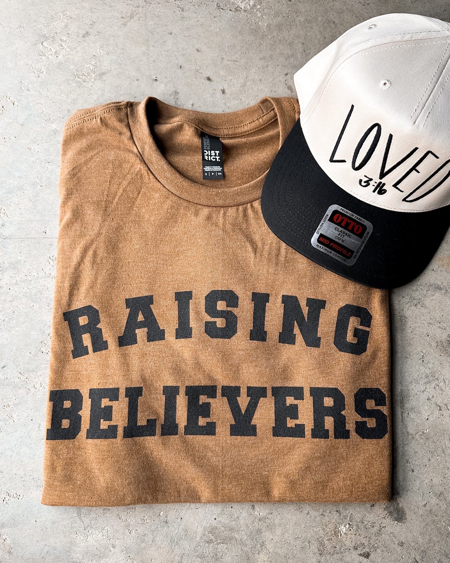 Raising Believers Tee | Christian Mom Shirt | Faith Family Graphic Tee