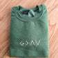 God Is Greater Than Highs & Lows Embroidered Sweatshirt