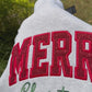 Merry Christmas Appliqué Sweatshirt